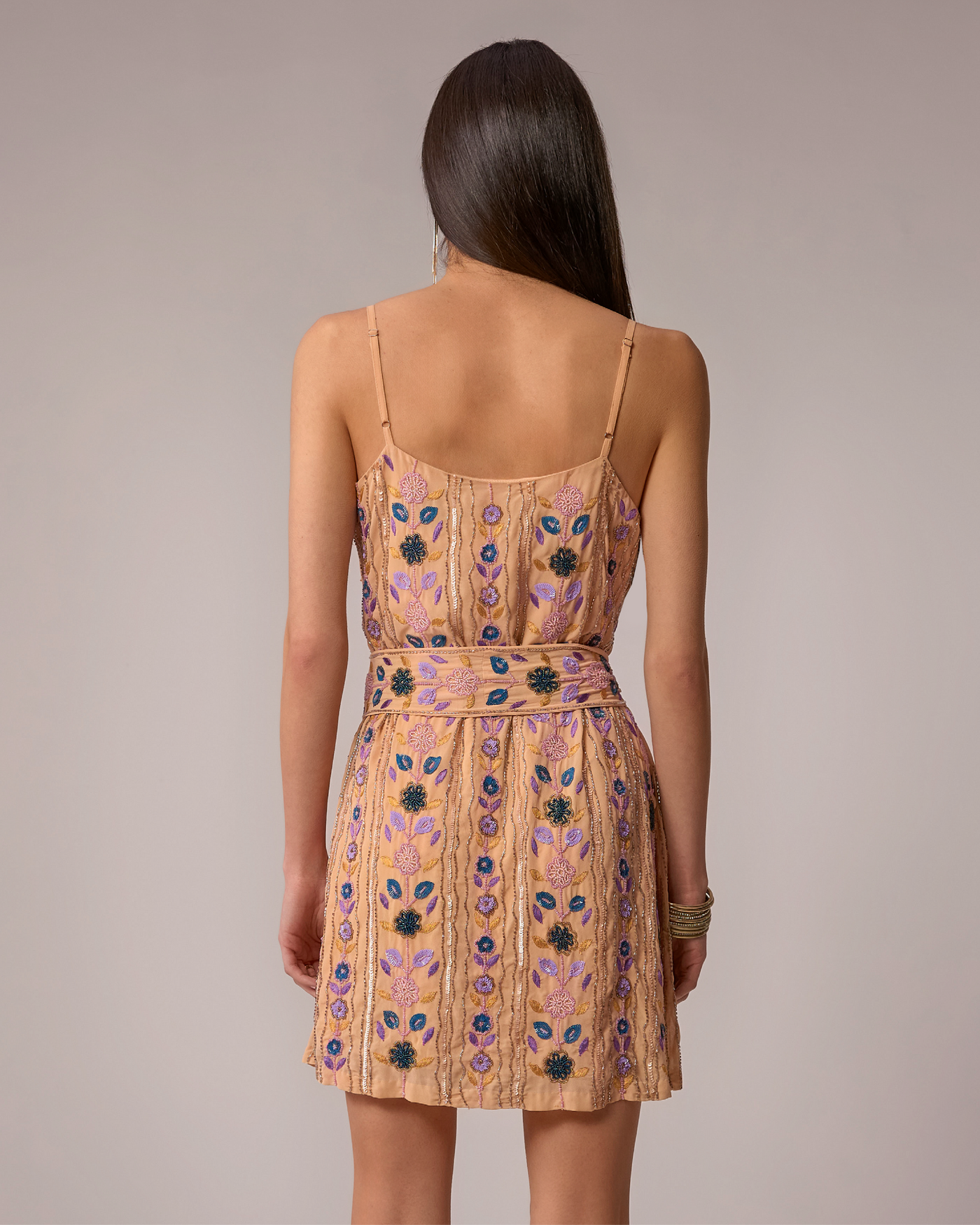 light brown midi dress Chic A-line Straps Ankle-length Unique Brown Prom Dresses Evening Dres   SELINADRESS