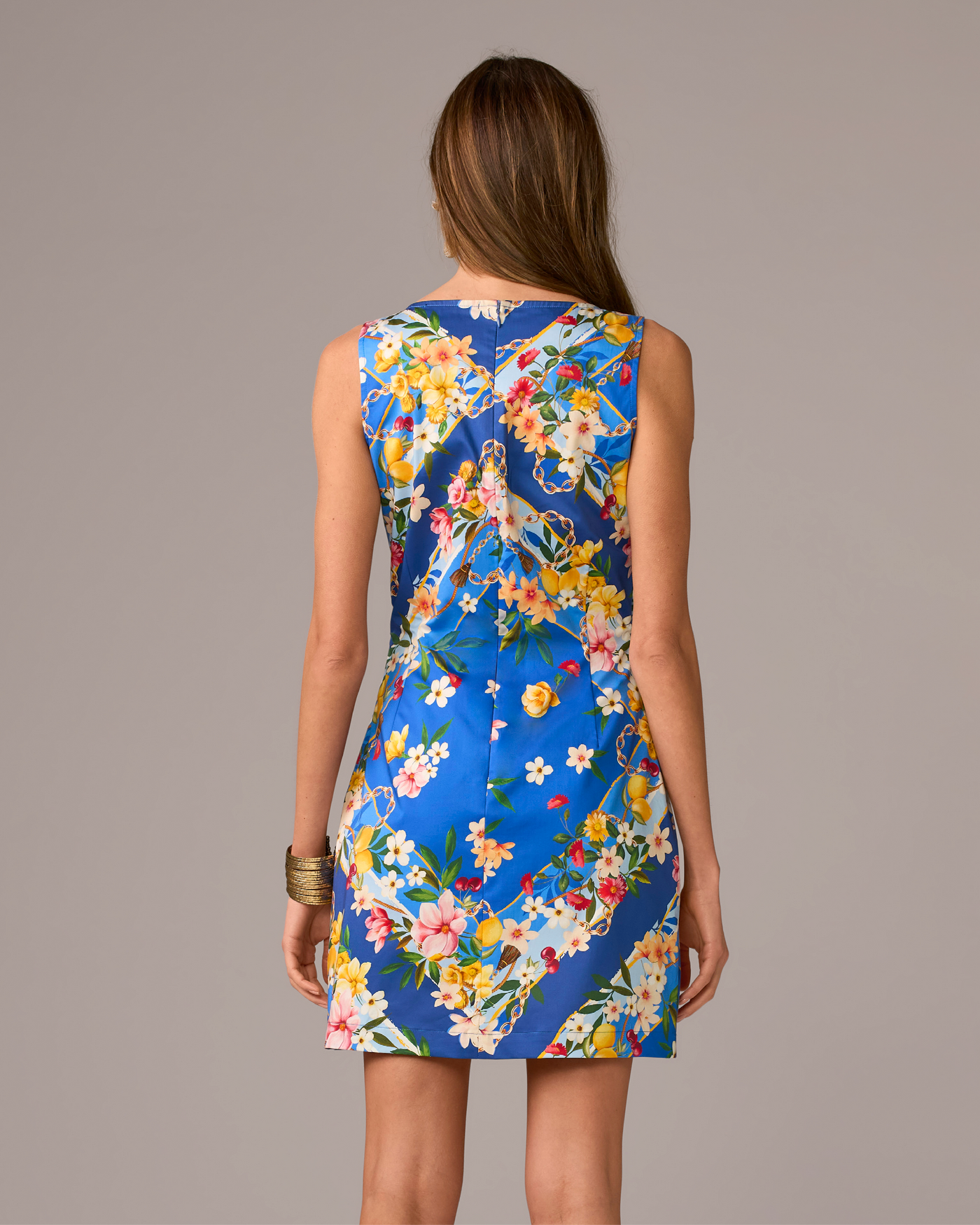 blue floral dress with scarf Zapakasa Women Blue Floral Corset Neck Scarf Long Wedding Guest Dress  Chiffon A Line Sweetheart Ruched Bridesmaid Dress with Slit
