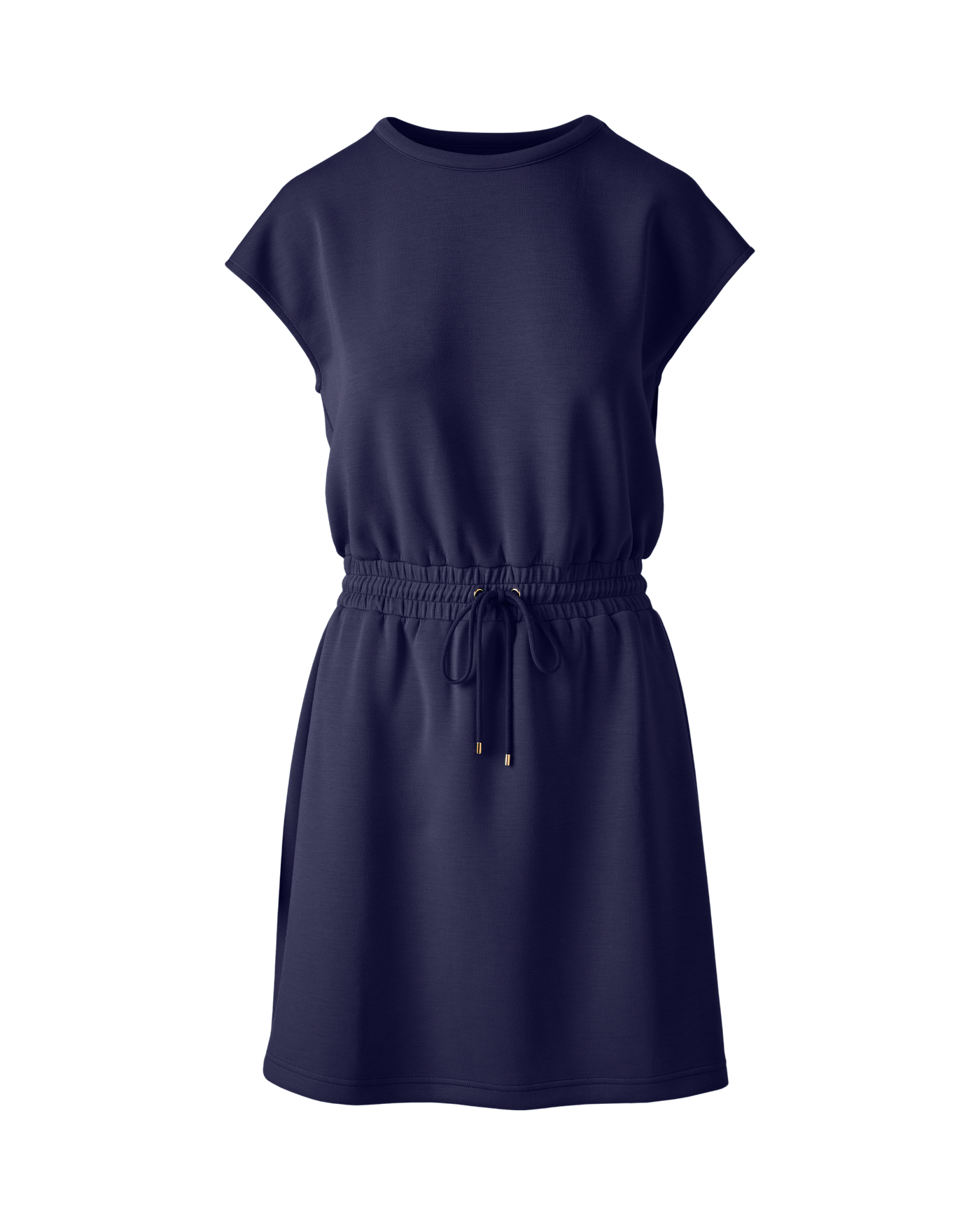 Luxe Lounge Drop Shoulder Blouson Dress - Navy | Boston Proper