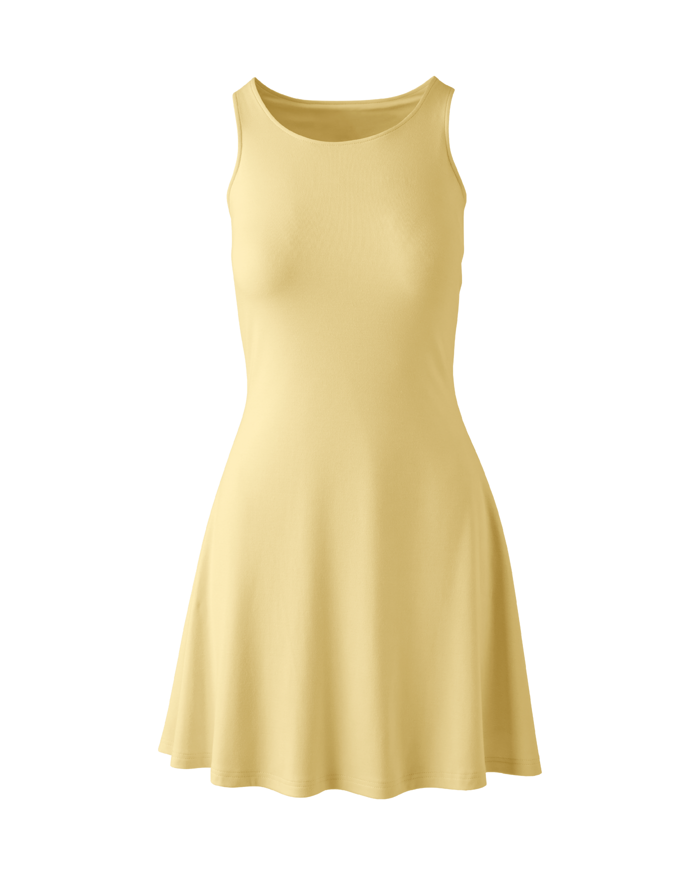 navy blue dress for baby girl Amielle Faux Suede A-Line Mini Dress in Tan main image 1