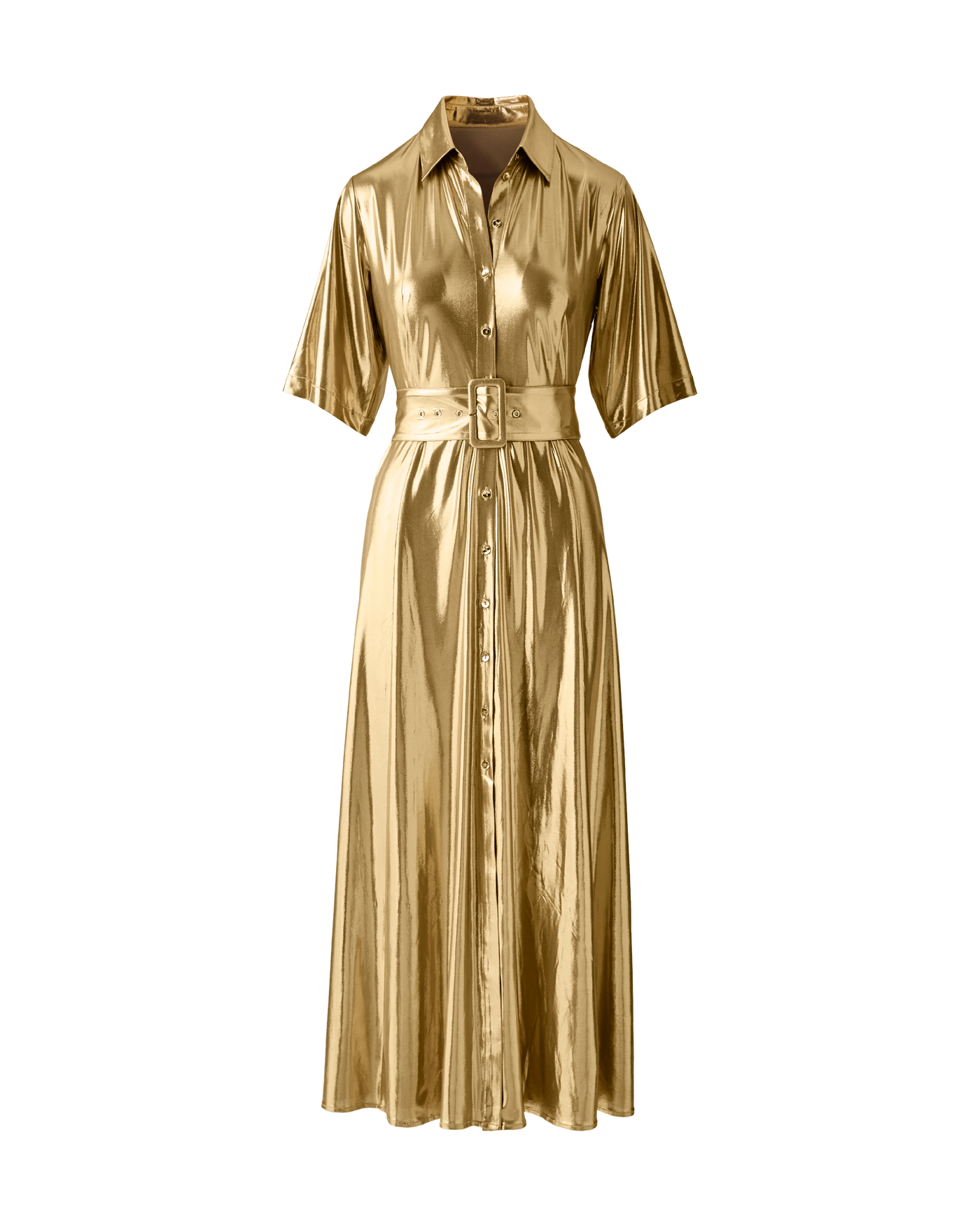 gold metallic maxi dress Dance All Night Metallic Maxi Dress Large main image 1