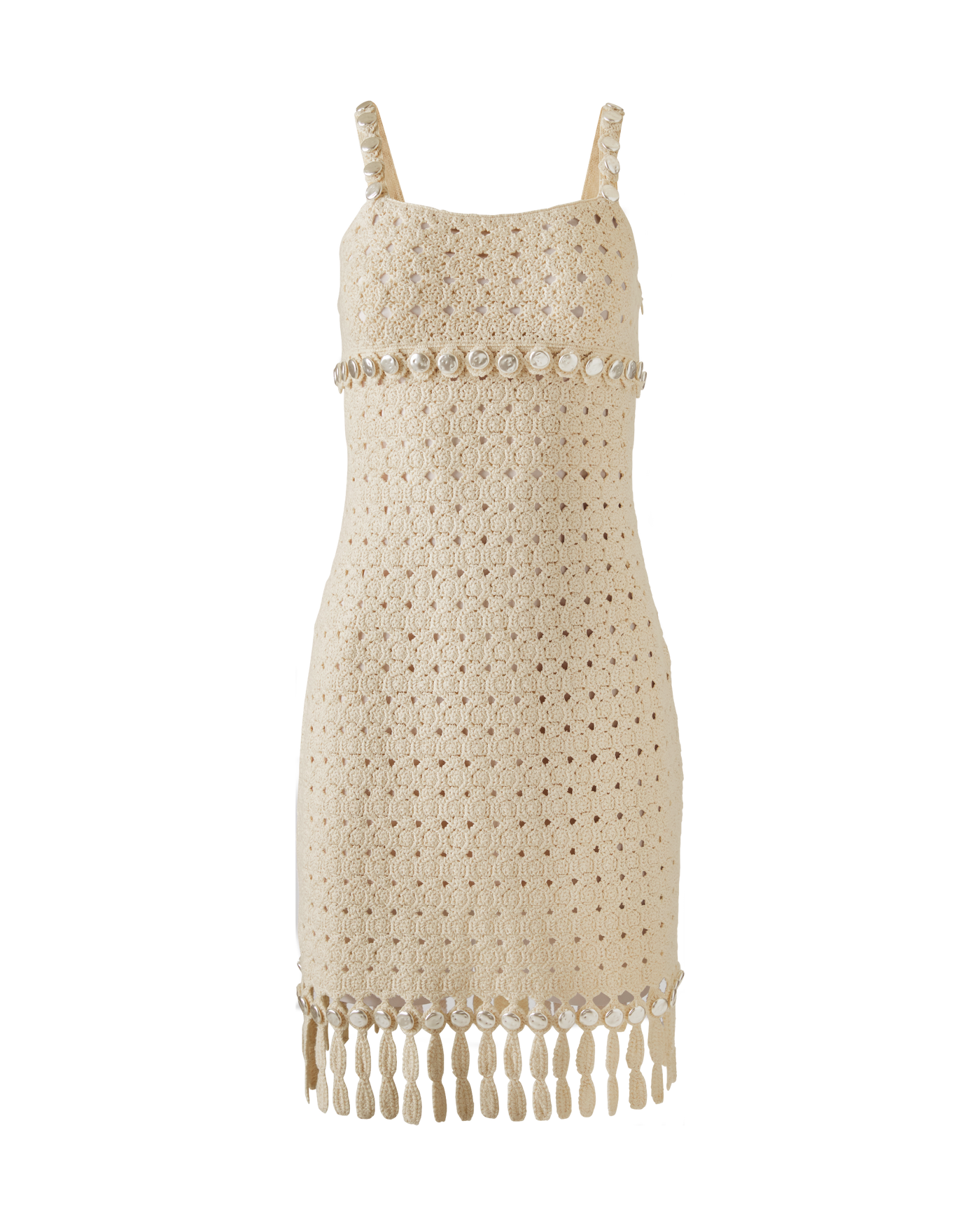 Crochet Pearl Dress - Sandshell | Boston Proper