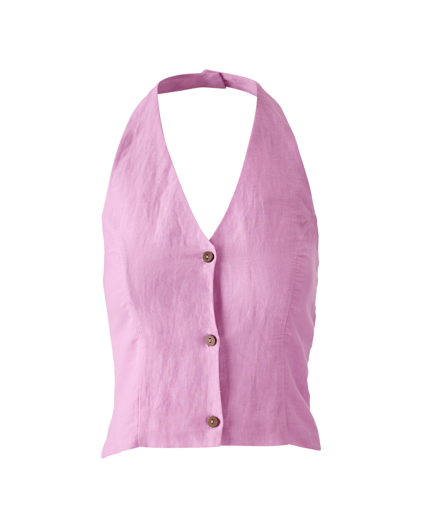 Halter Linen Vest Top Orchid | Boston Proper
