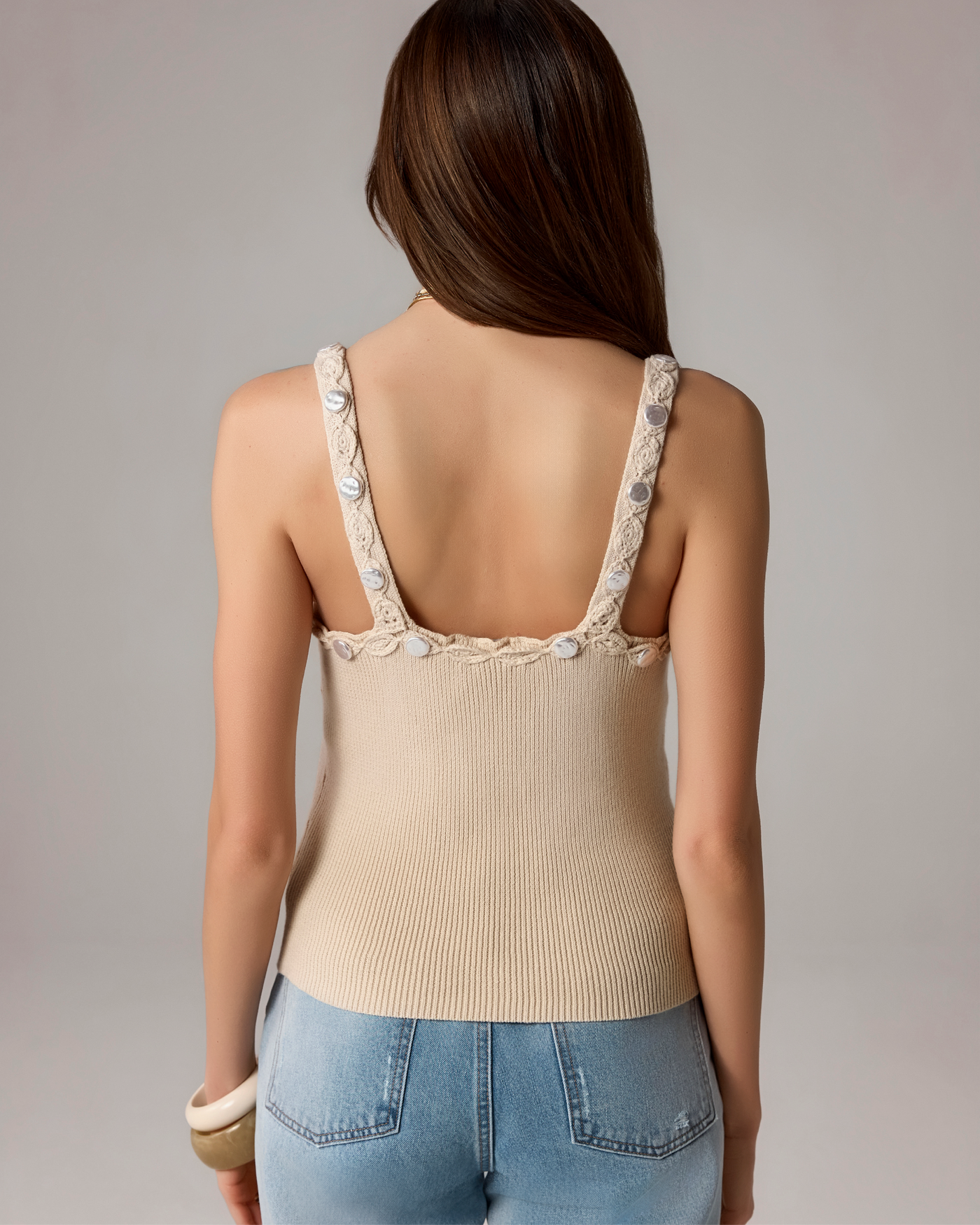 Fresh Water Pearl Tank - Sandshell | Boston Proper