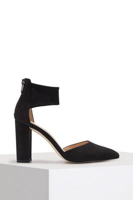 block heel mesh pump
