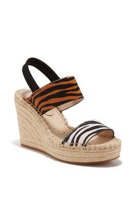 animal espadrille wedge