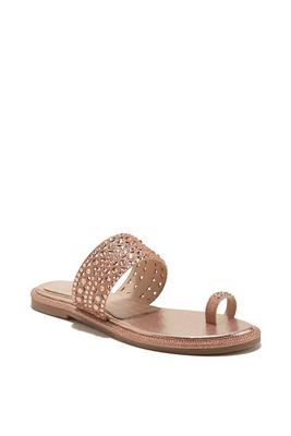 crystal toe ring sandal