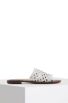 woven slide sandal