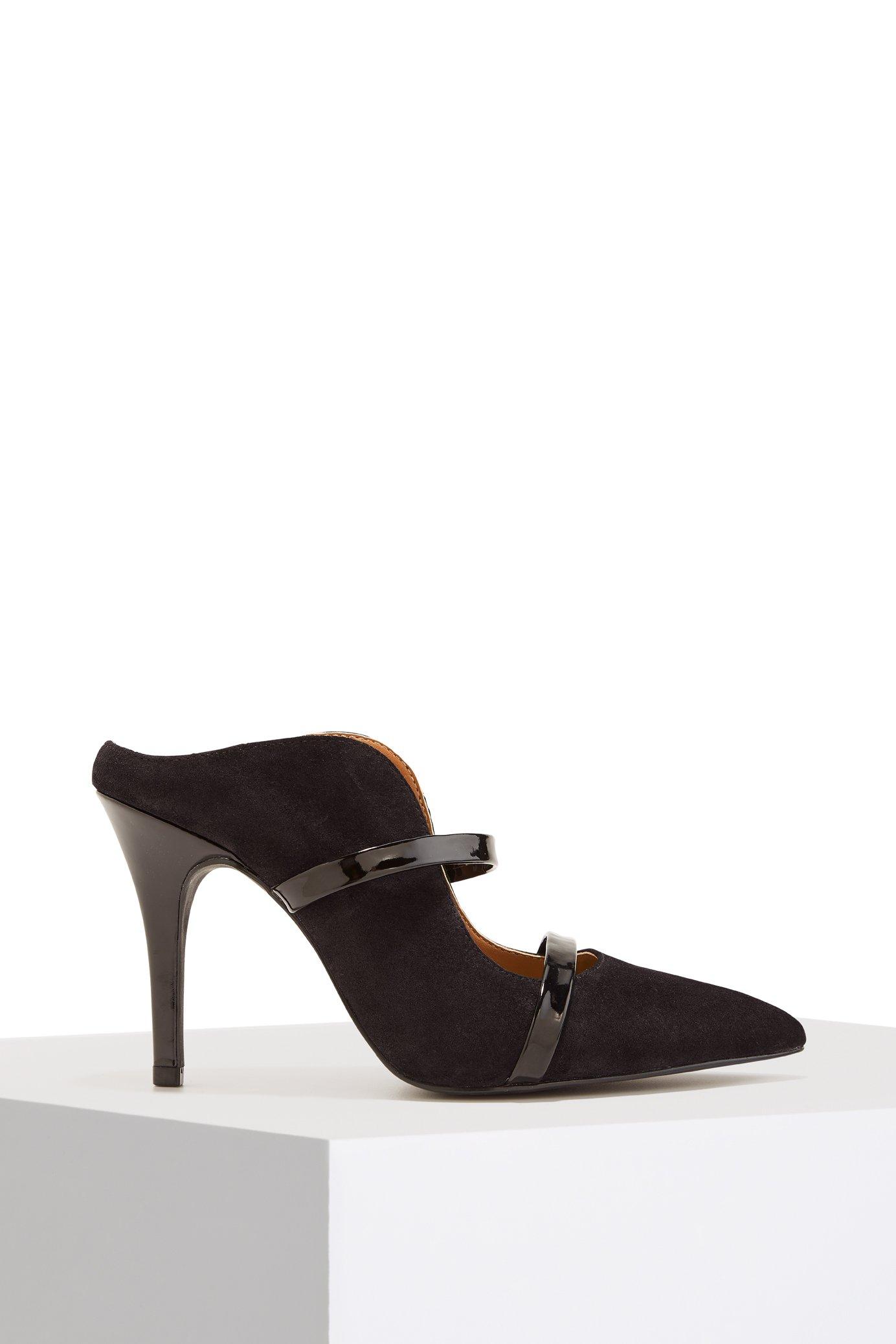 double strap mule heels
