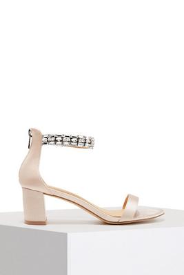 jewel ankle wrap heel