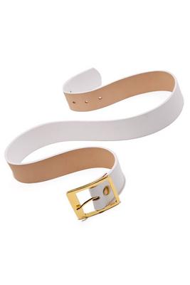 classic leather buckle belt
