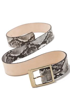 classic snake-print belt