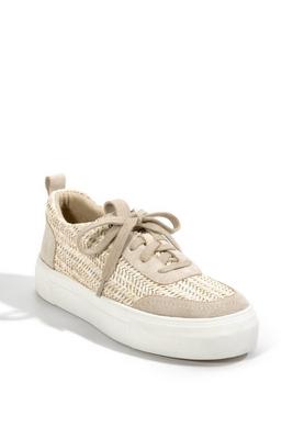 raffia lace-up sneaker