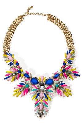 bright statement necklace