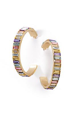 pastel multihoop earrings