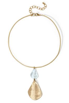 mixed metal choker necklace