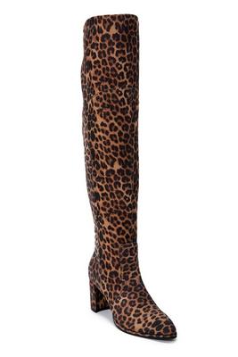Display product reviews for Leopard Over-The-Knee Boot