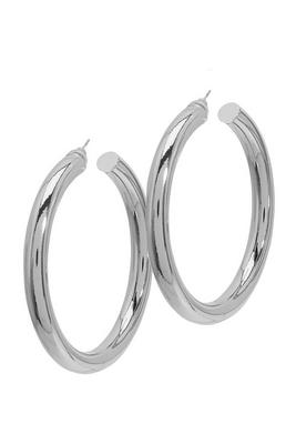 thick statement hoop earrings