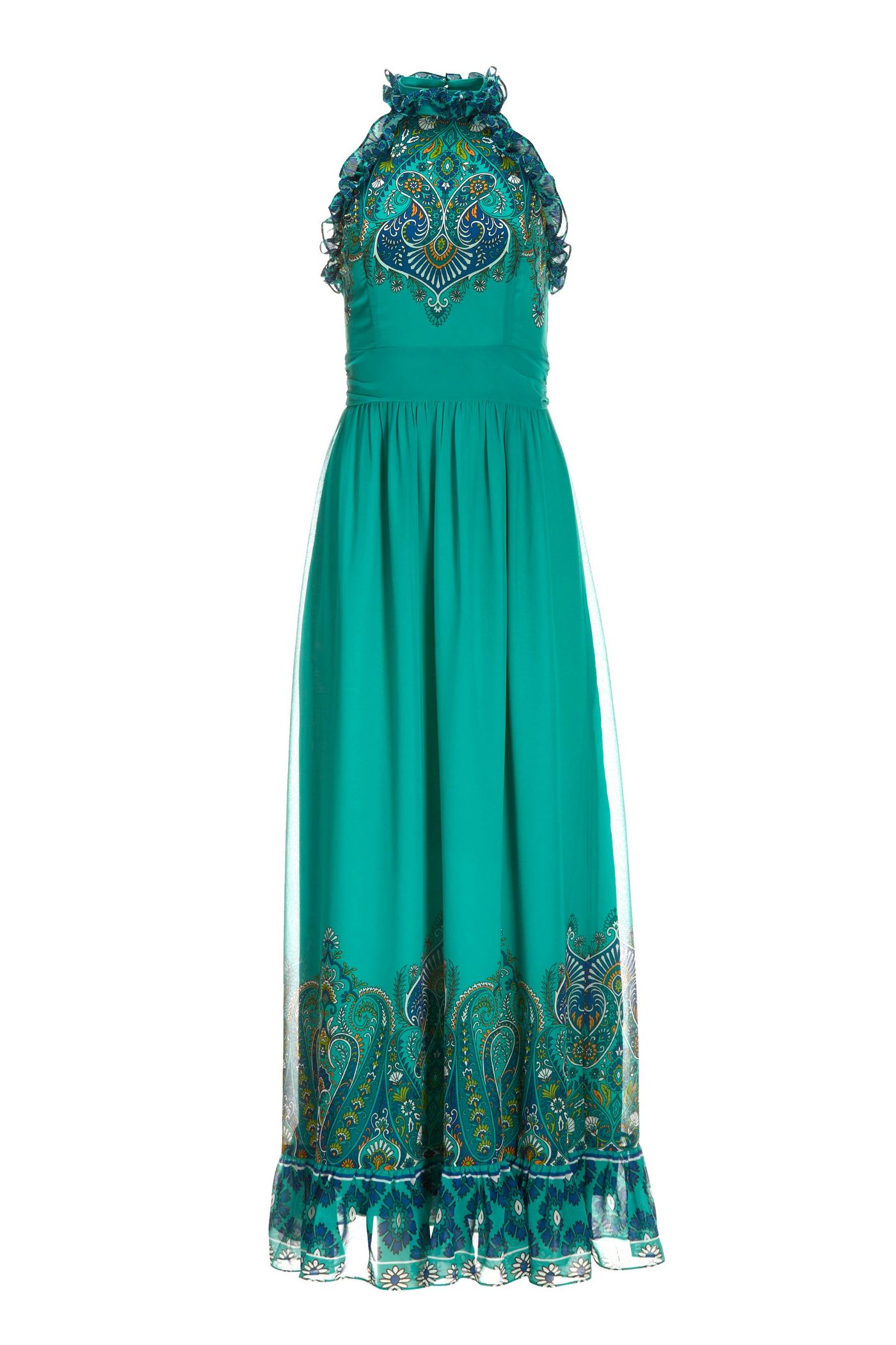 paisley printed boho ruffle maxi dress product info and reviews Print High Neck perfect for elevating your