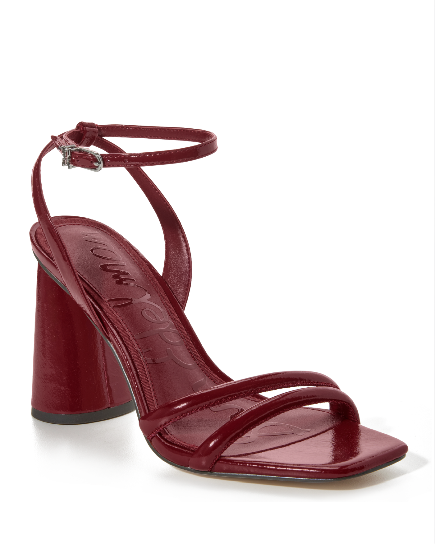 Double-Strap Dress Heel Wine