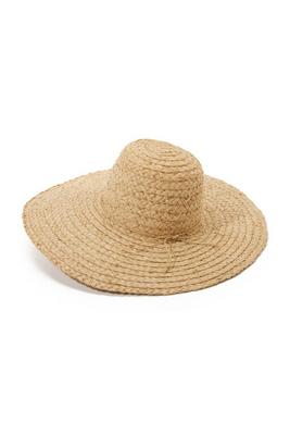Raffia Trim Sun Hat