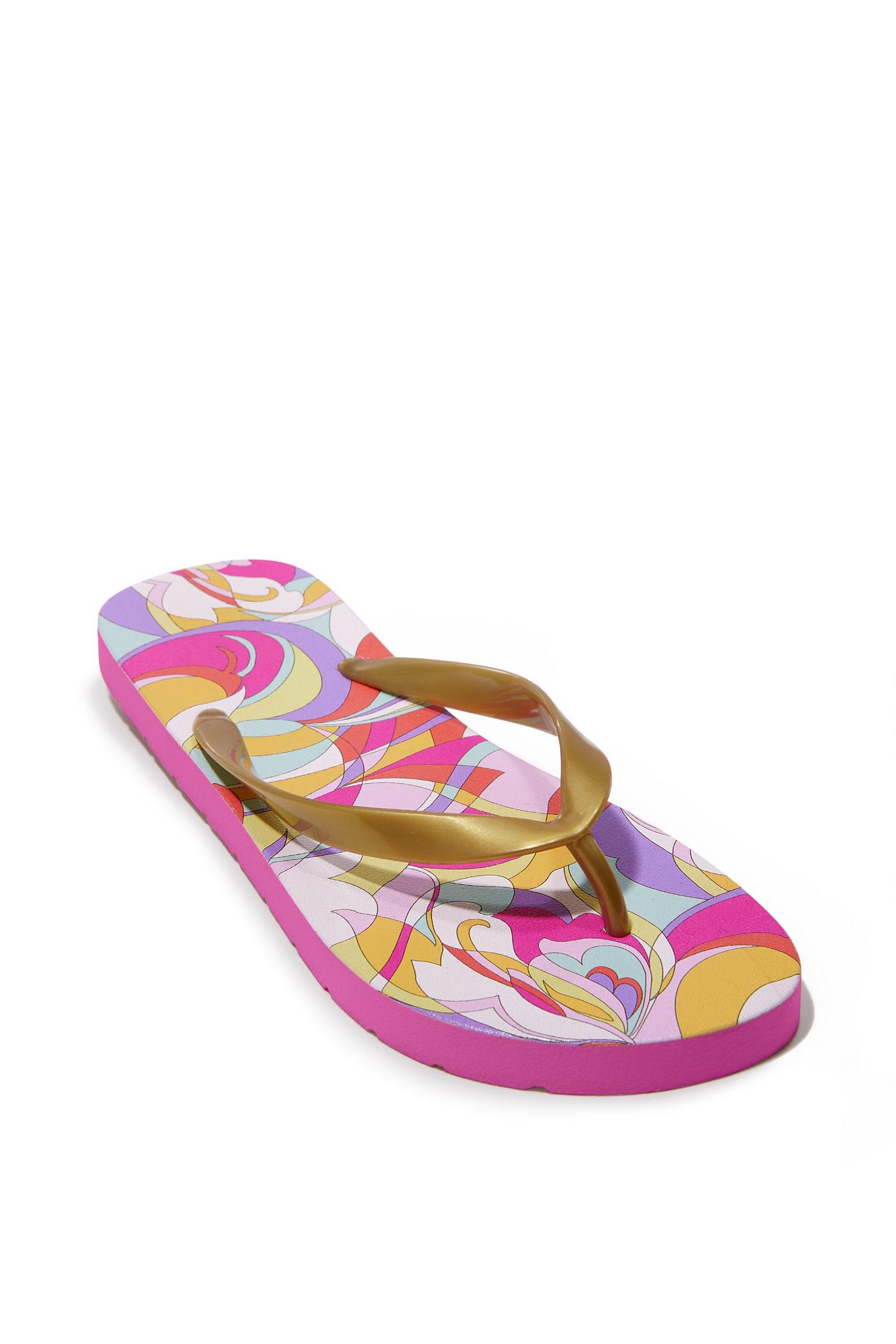 Sunset Waves Flip Flop Multi