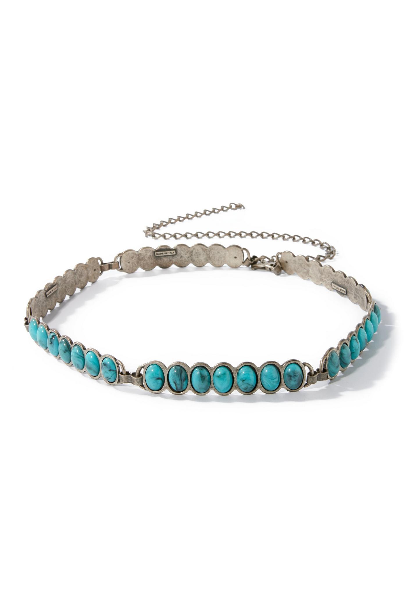 Turquoise Hip Belt Blue/Silver
