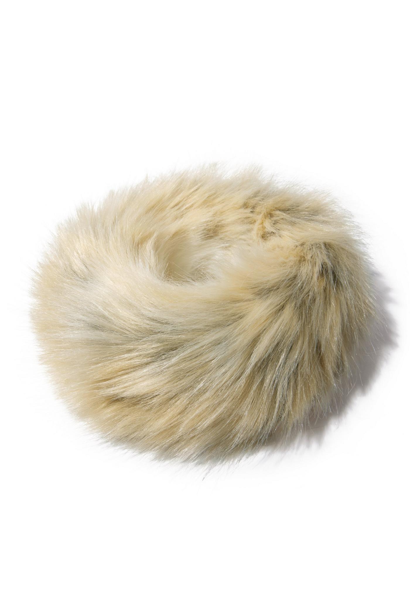 Faux Fur Halo Headband Artic Fox