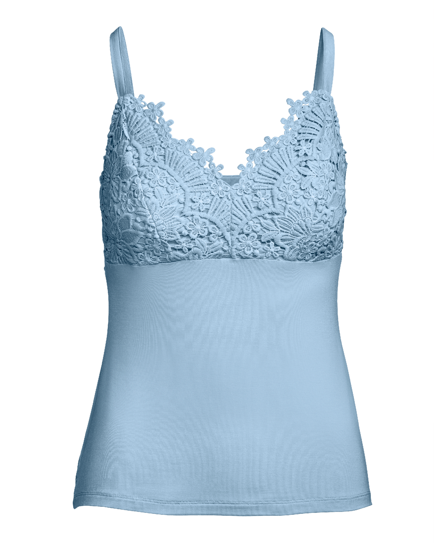 Lace Trim Cami Knit Top Blue Bell – Boston Proper