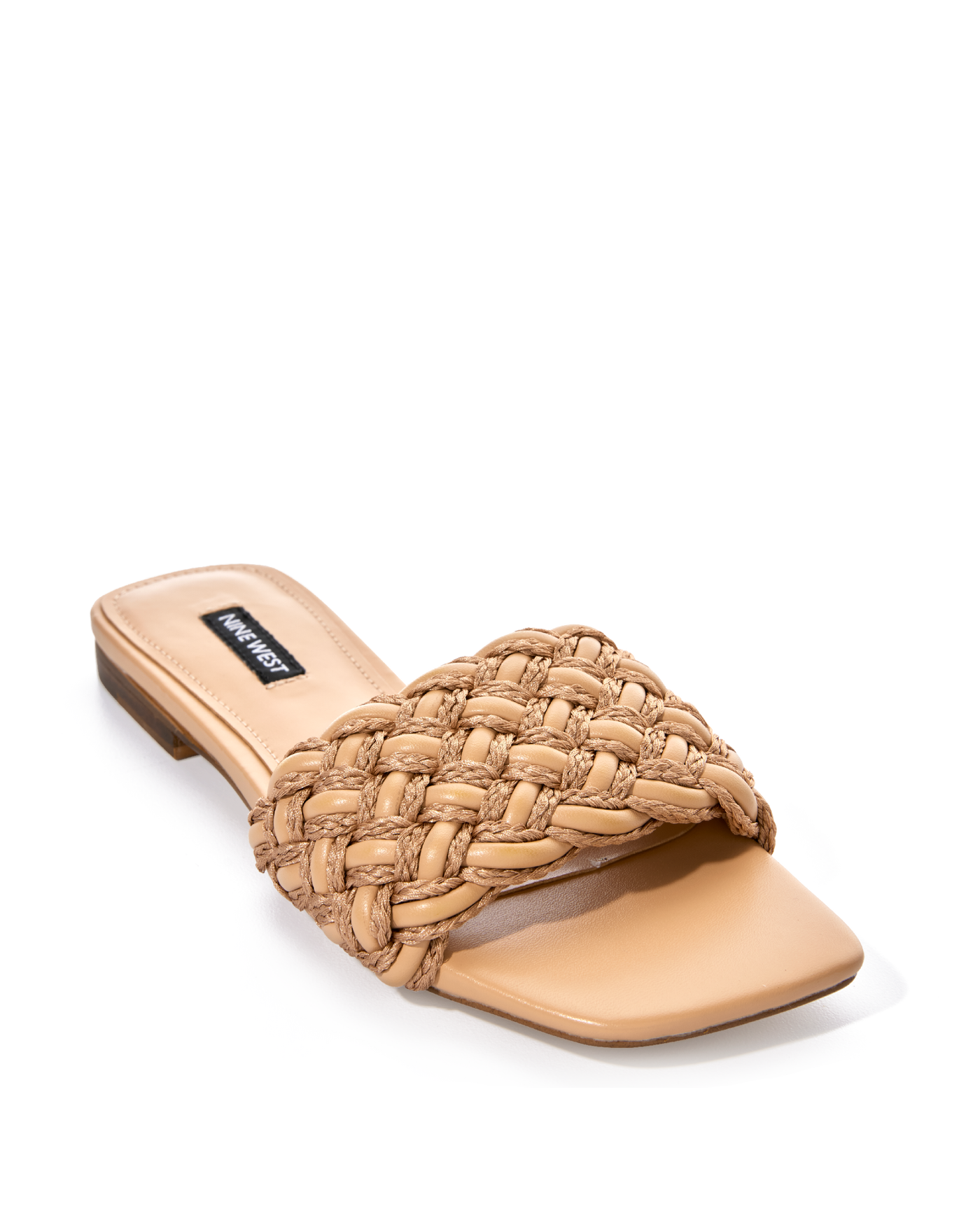 Braided Slide Sandal Tan