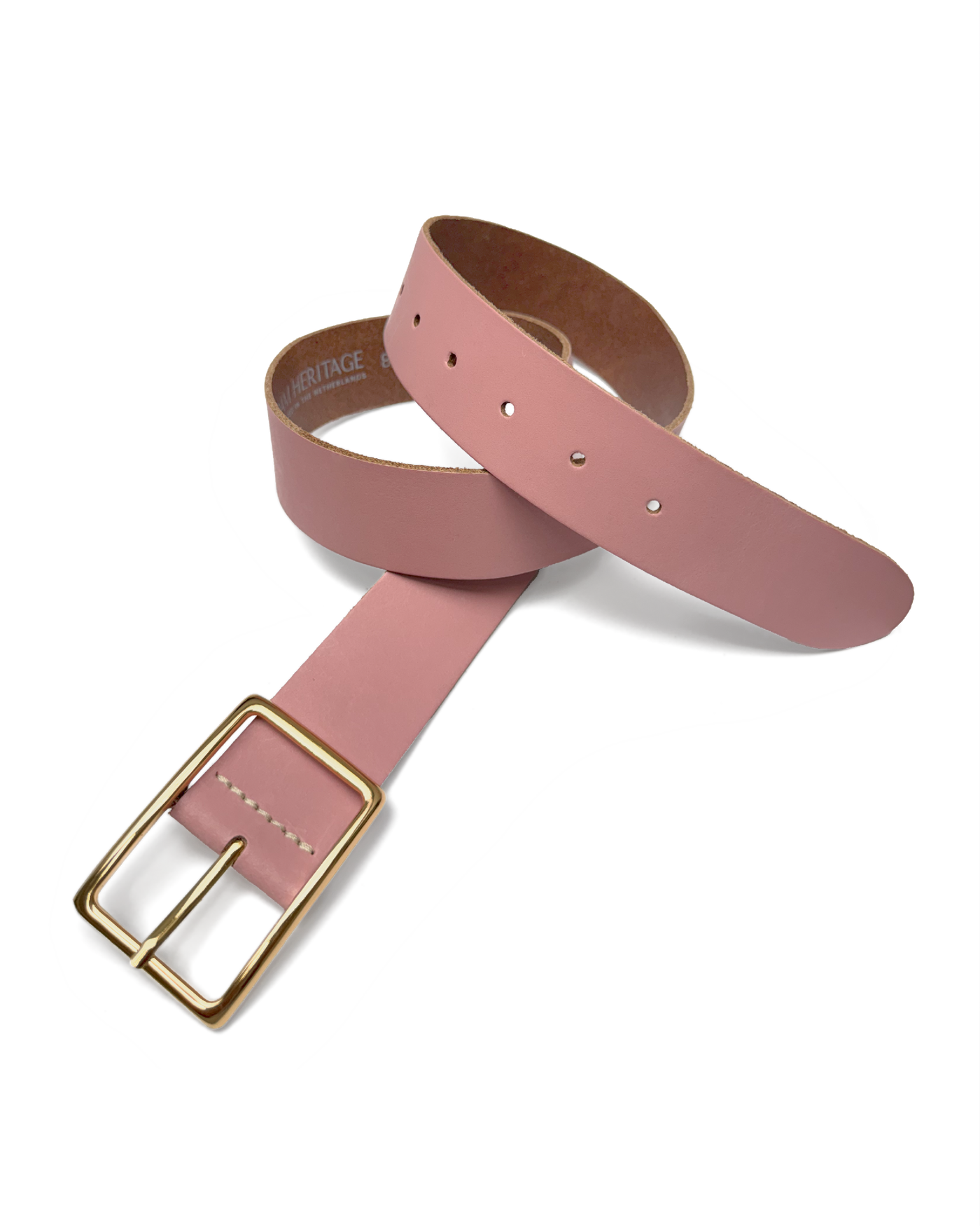 Modern Classic Leather Belt Light Pink