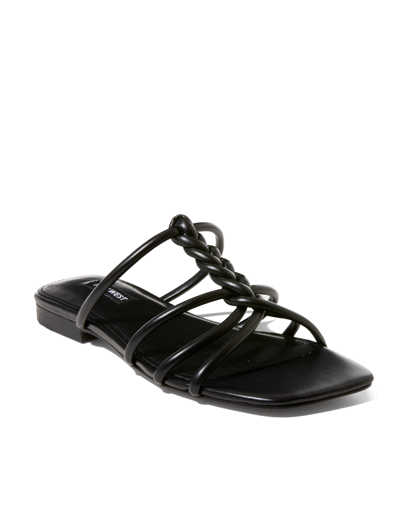 Braided Strappy Sandal Black