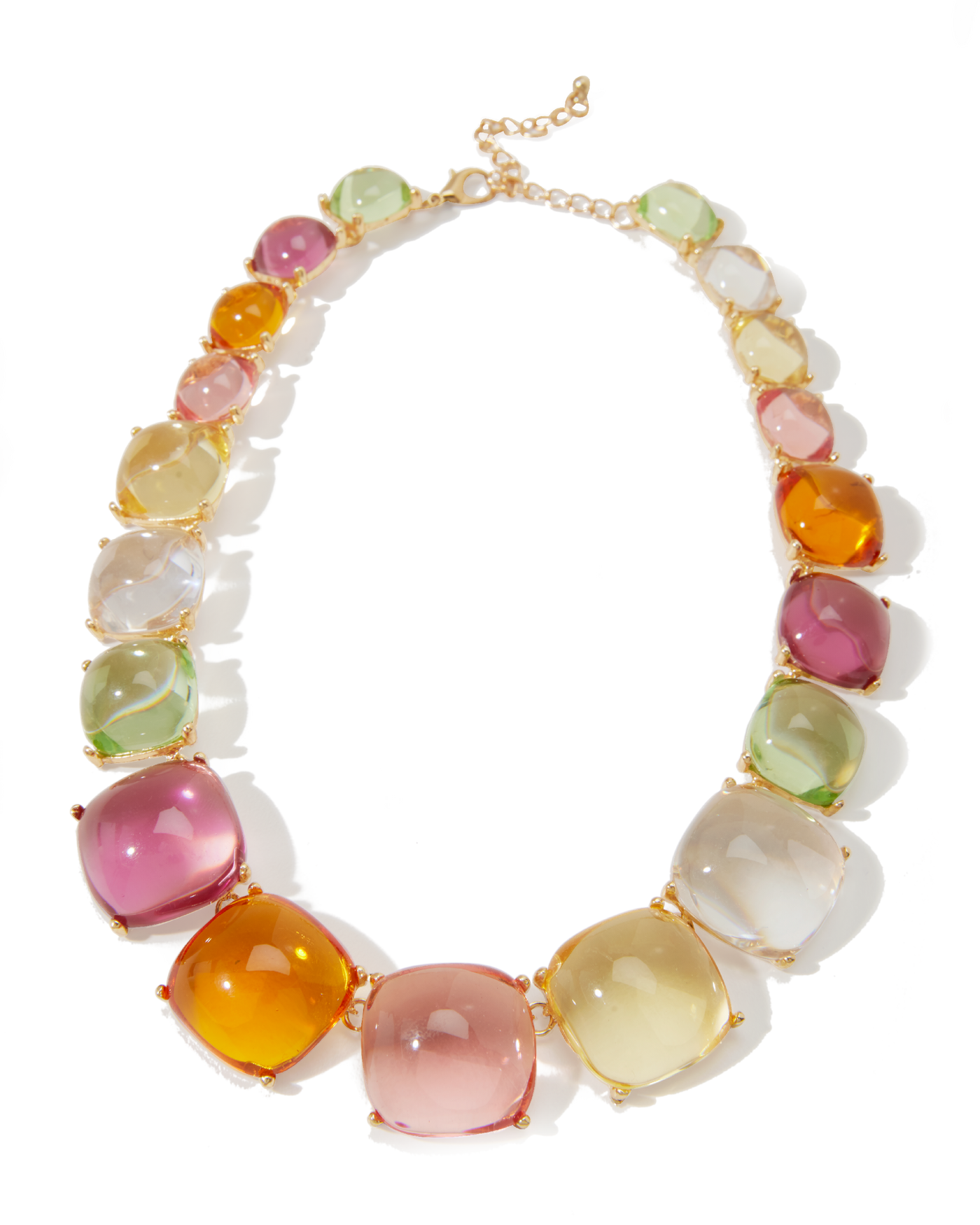 Multi Color Gem Necklace Multi