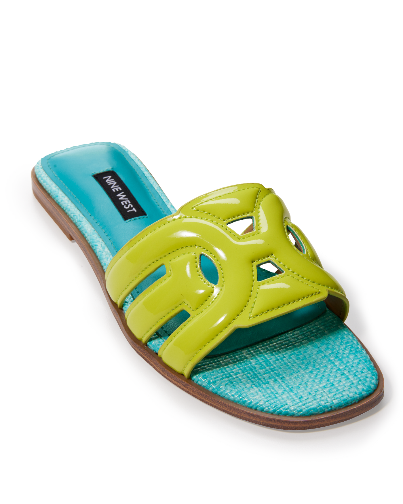 Slide Sandal Green Blue