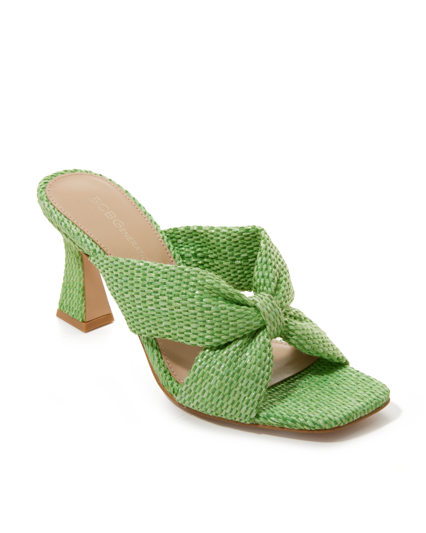 Woven Slide Heel Green