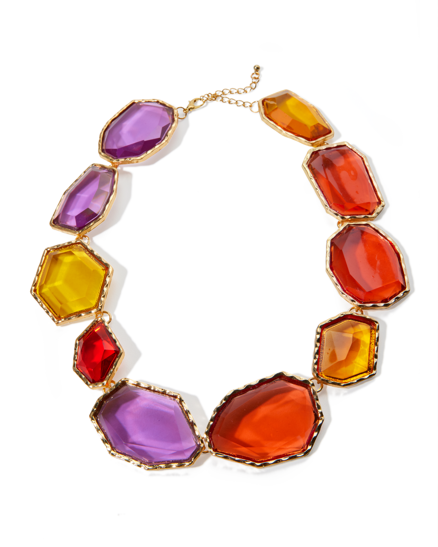 Chunky Gem Stone Necklace Multi