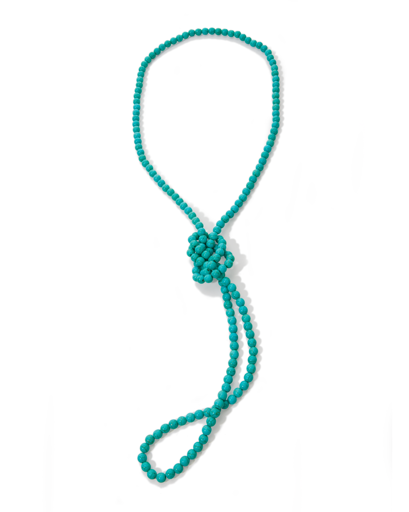 Long Layered Stone Necklace Turquoise