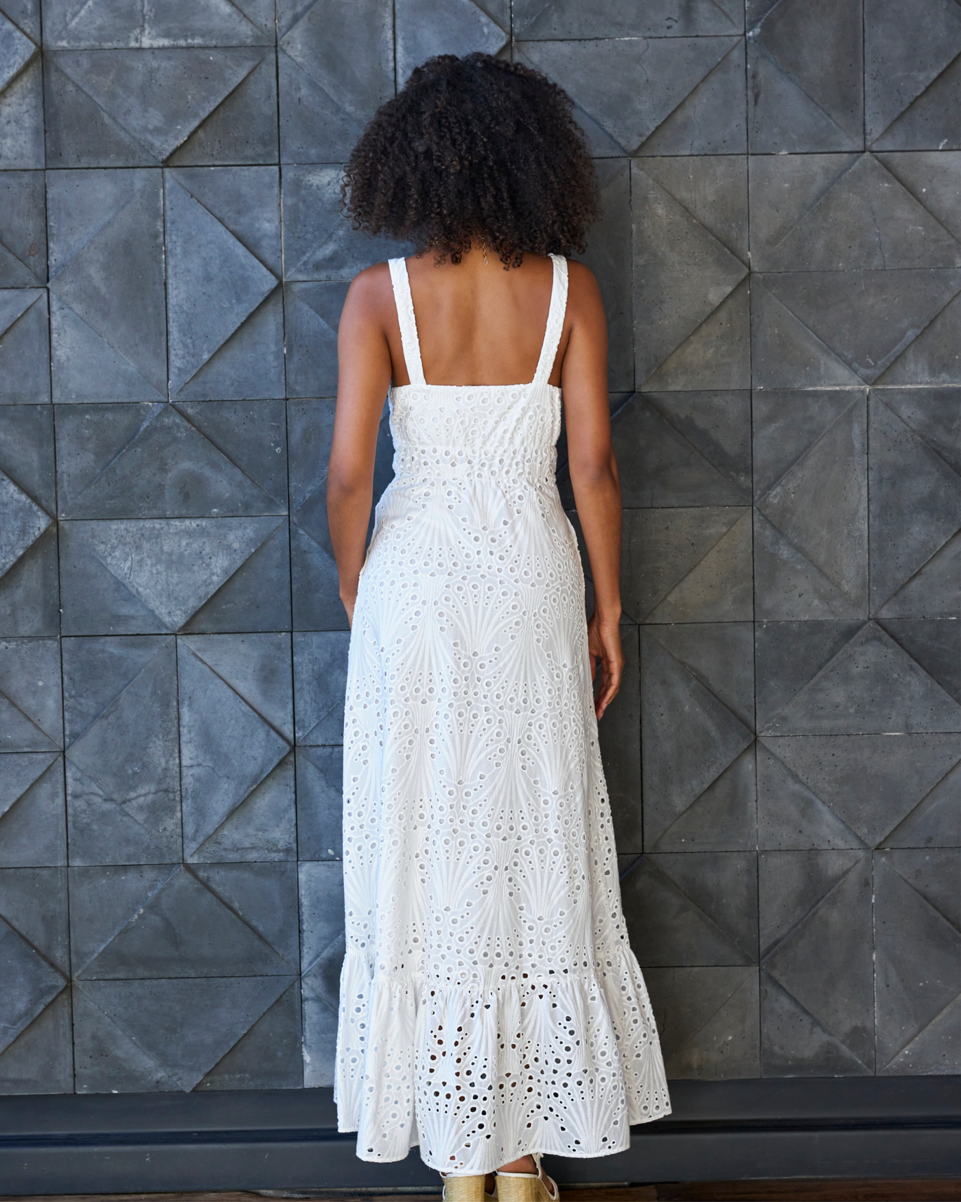 white eyelet dress womens Brass & Roe Willow / XL *FINAL SALE* youll drift with every stepa quintessential summer dress that captures the ease of endless days and the magic of each moment The Linen Eyelet Maxi Dress