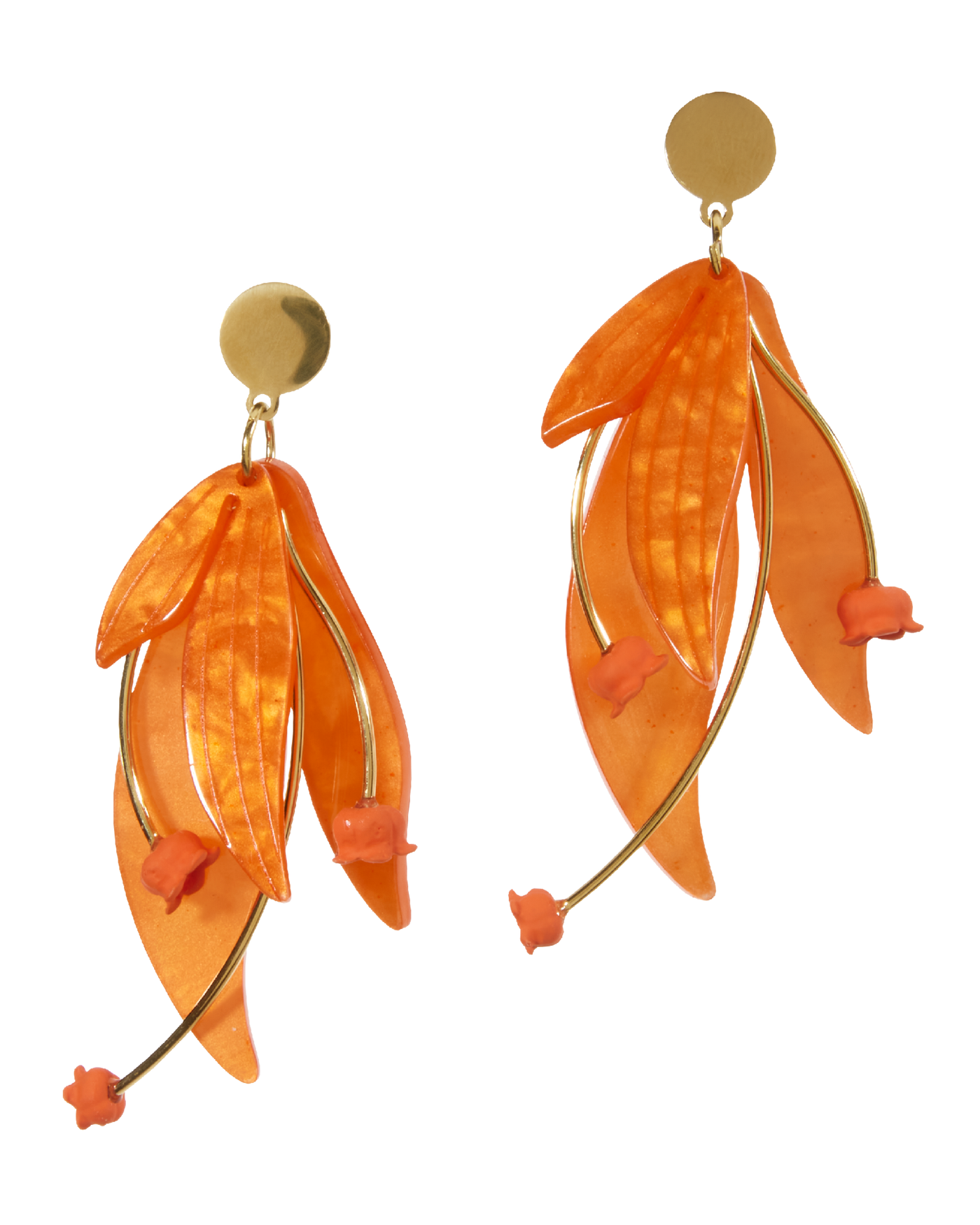 Tropical Resin Earring Orange