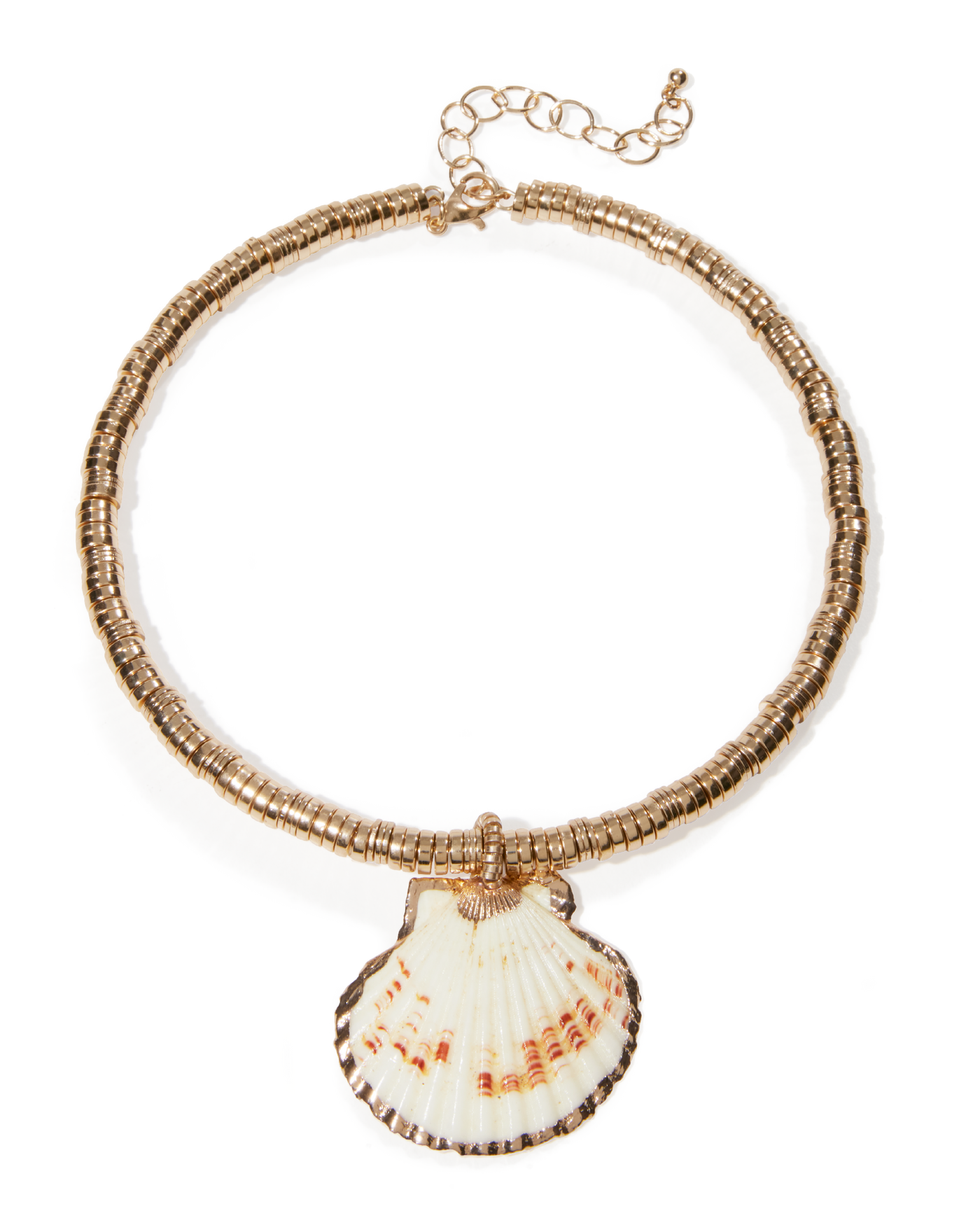 Gold Seashell Necklace Gold