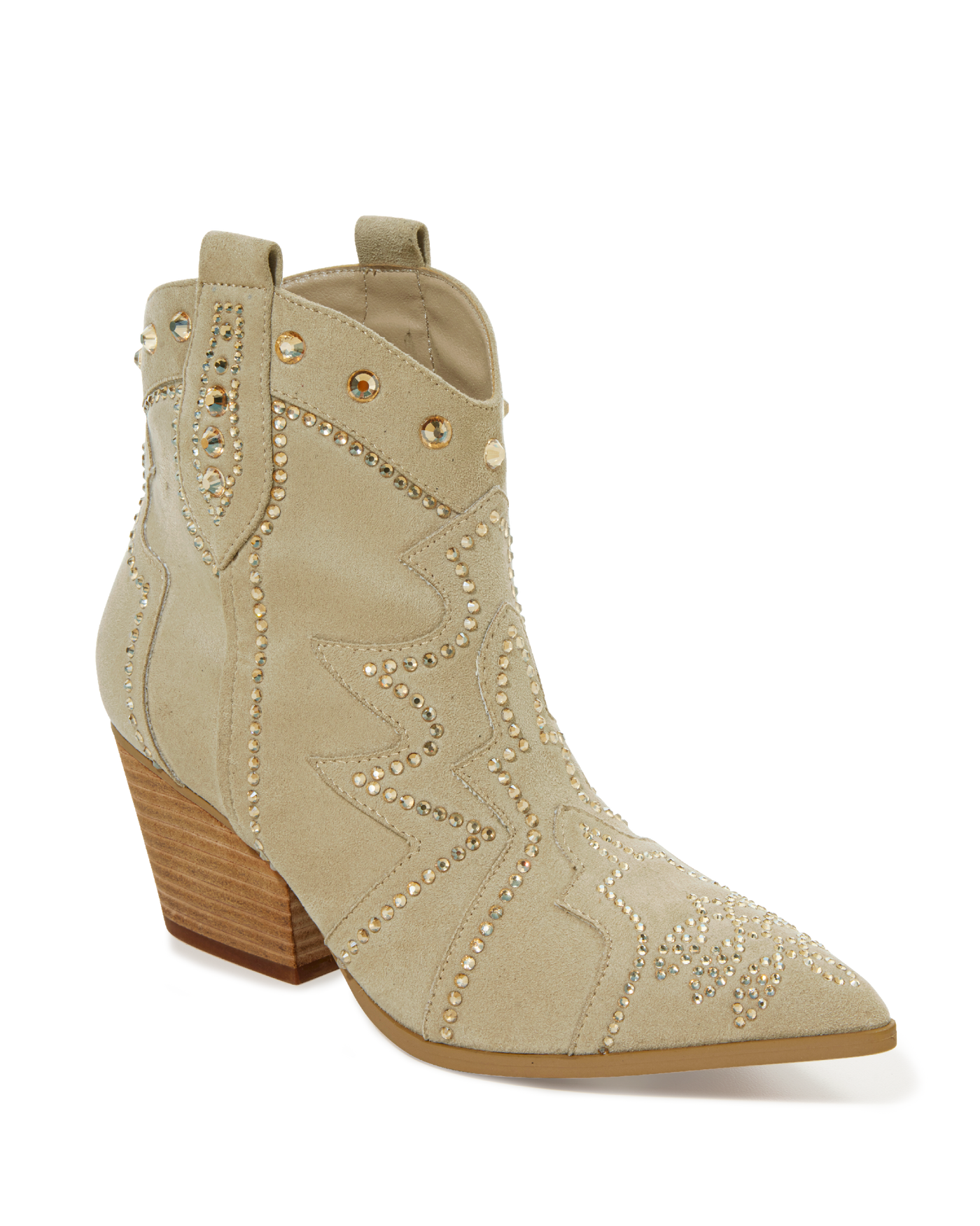 Embellished Western Bootie Stone