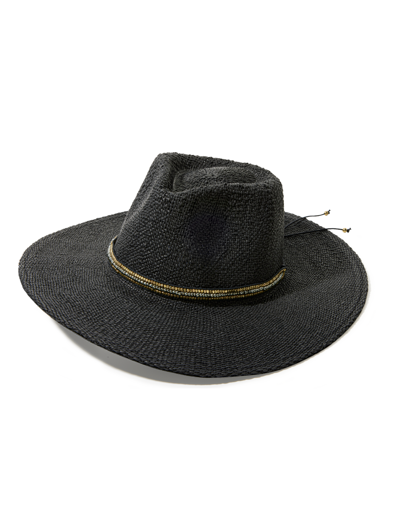 Monte Carlo Straw Hat Black