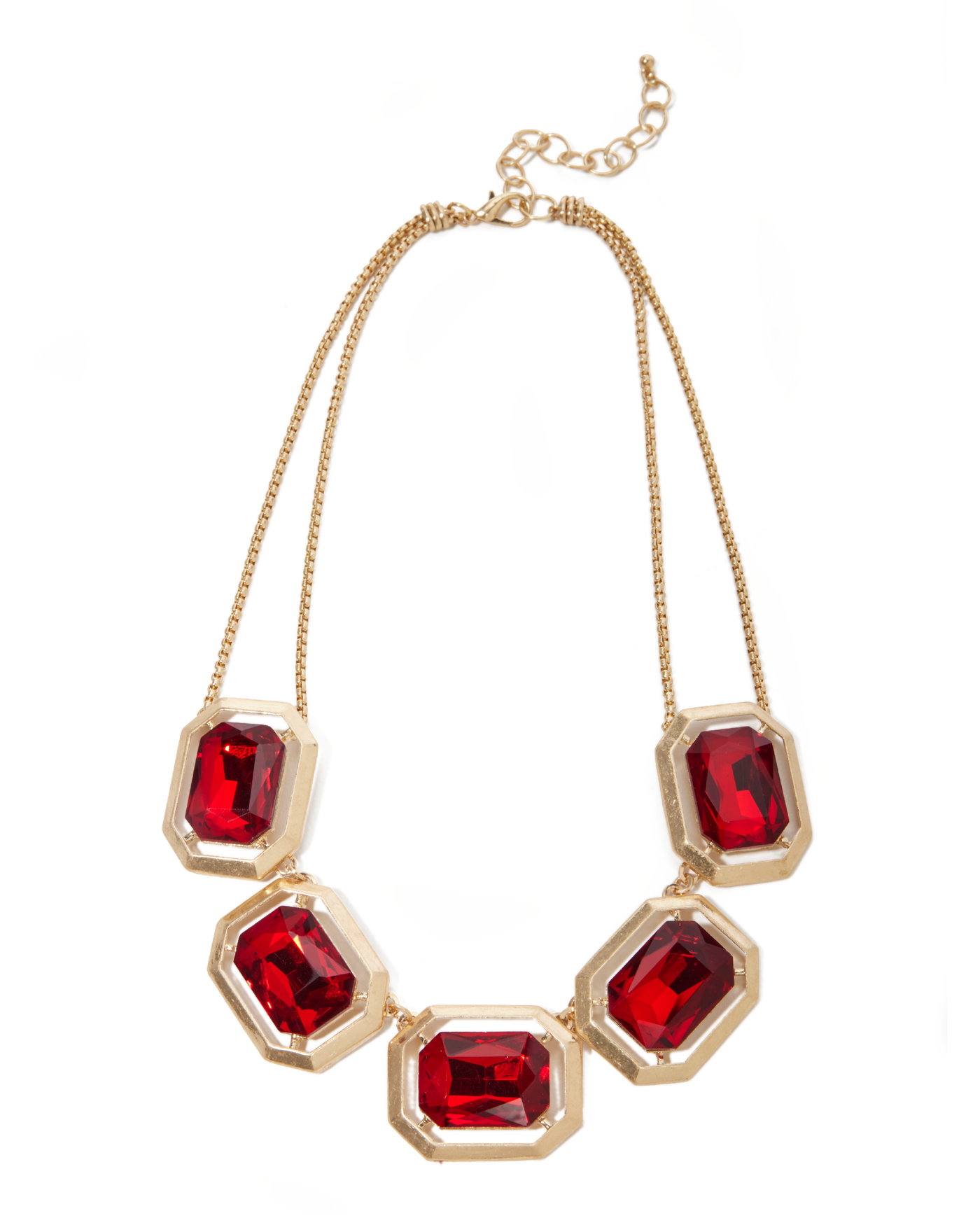 Gem Gold Necklace Ruby