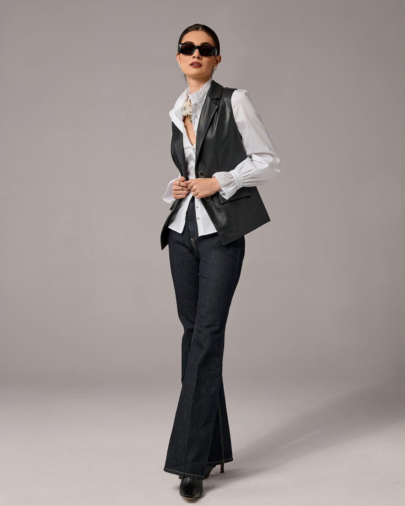 Monterey High Rise Trouser Jean Dark Rinse