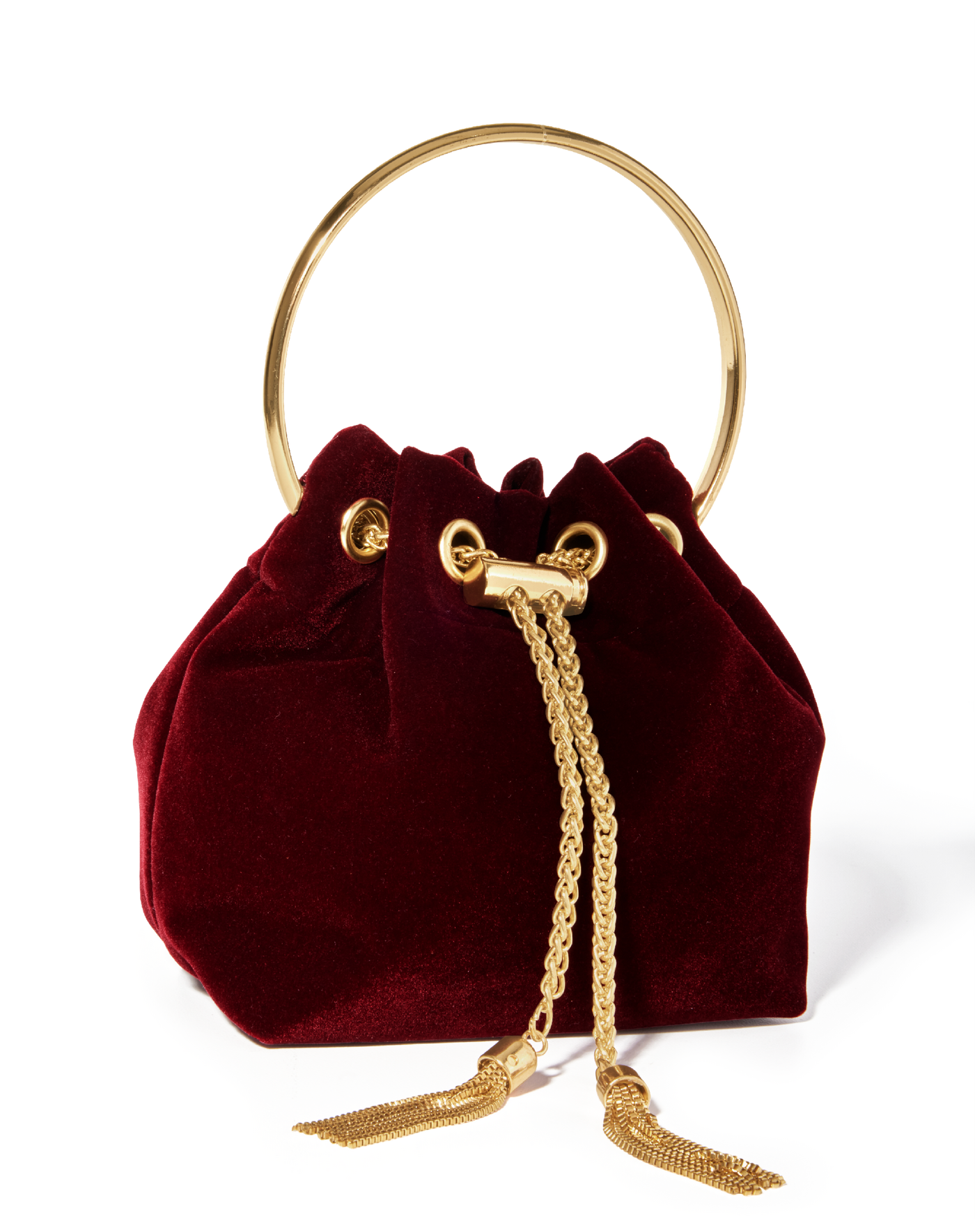 Velvet Pouch Maroon