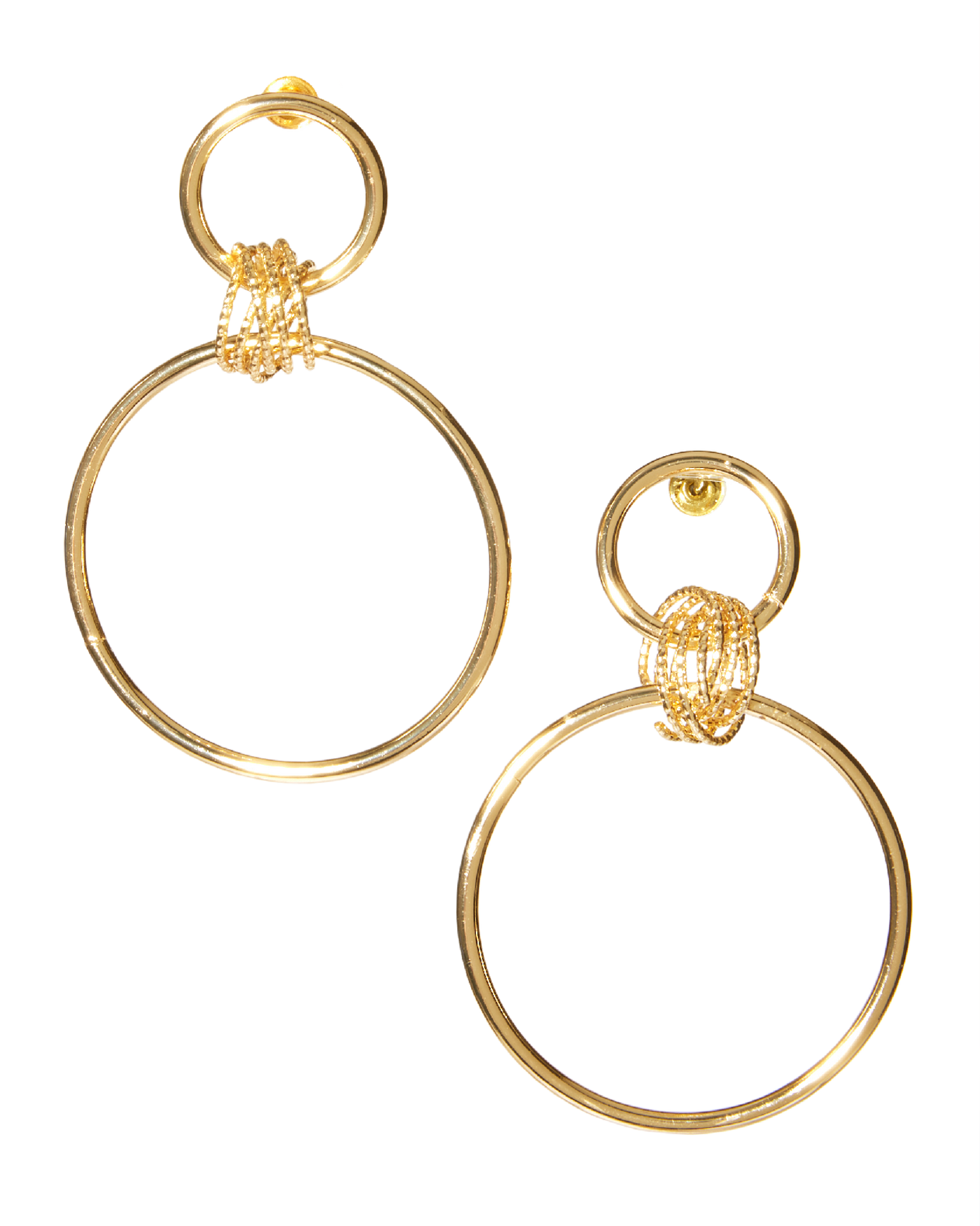 Hoop Drop Earring Gold