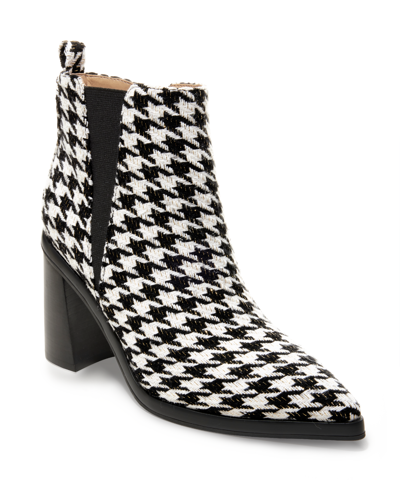 Houndstooth Bootie Black/White