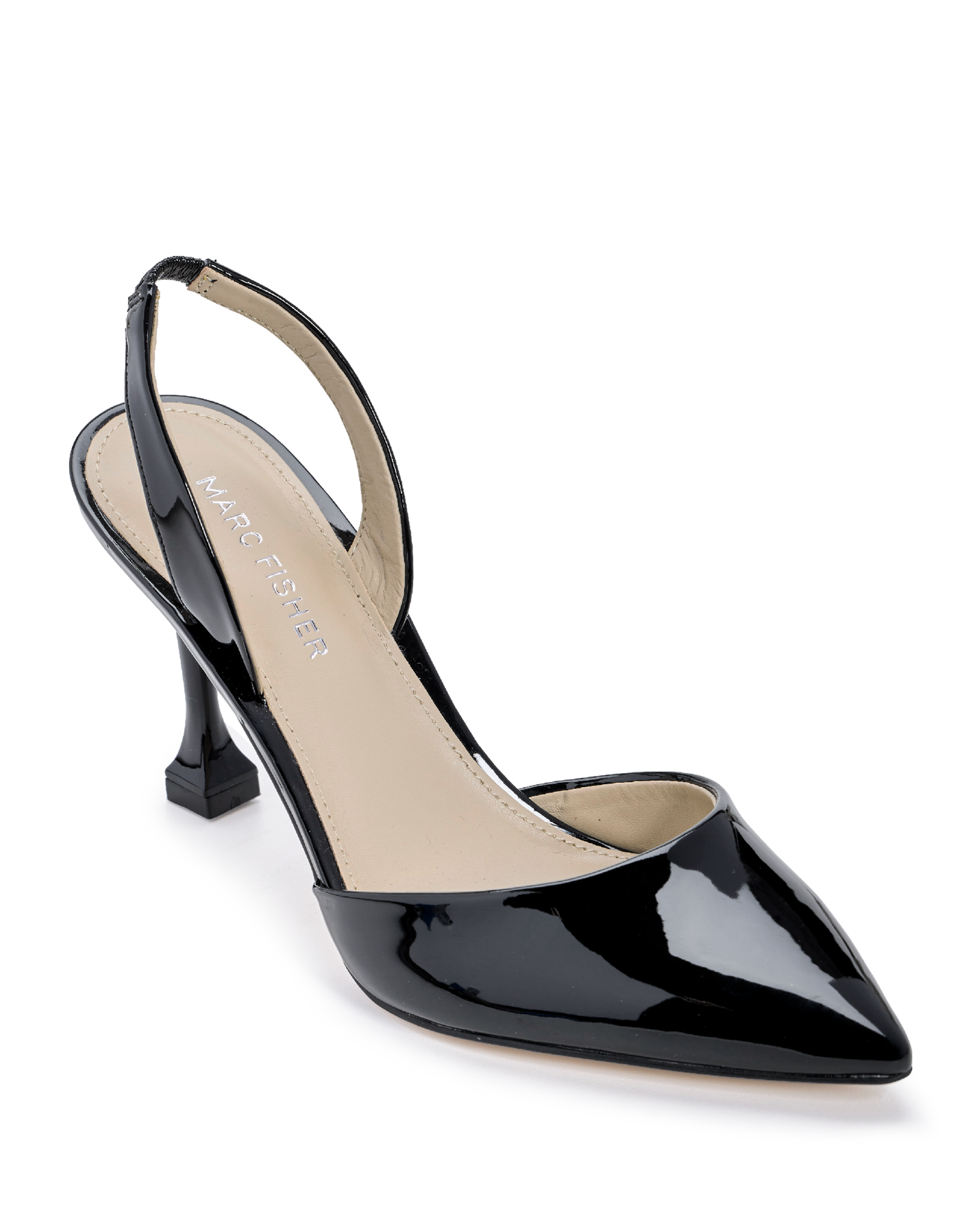 Slingback Covered Toe Heel Black