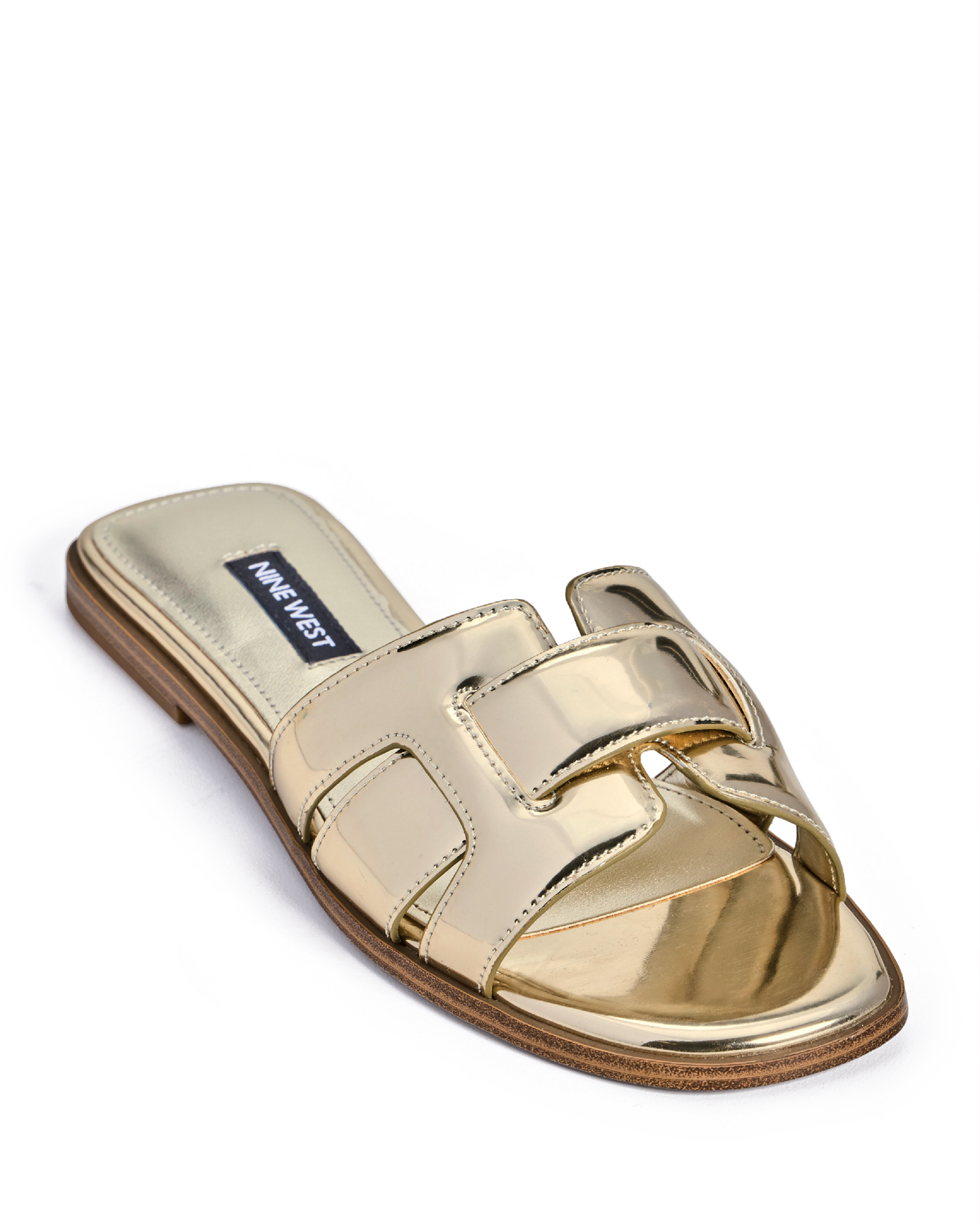 Flat Slide Sandal Gold