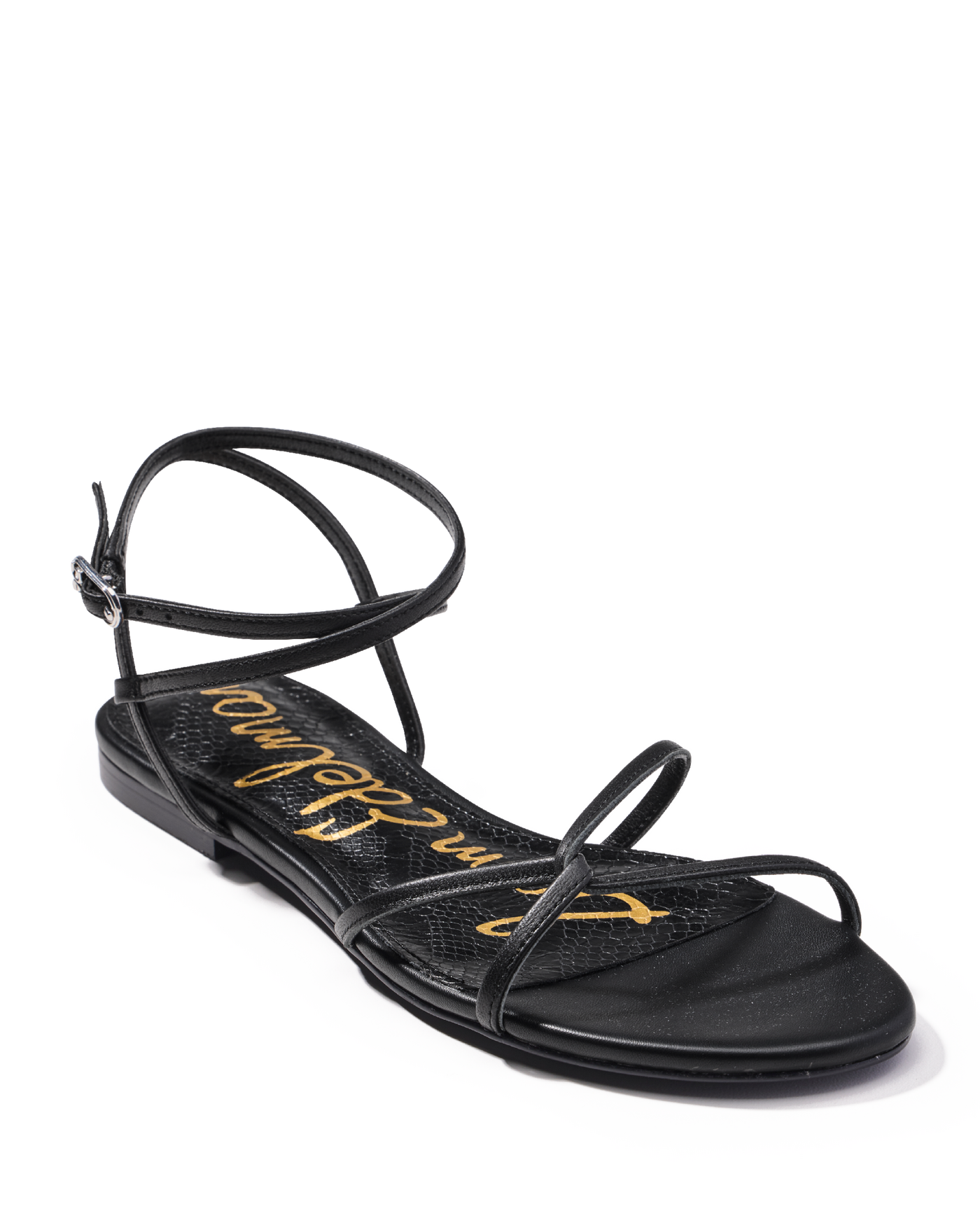 Lace Up Strappy Sandal Black
